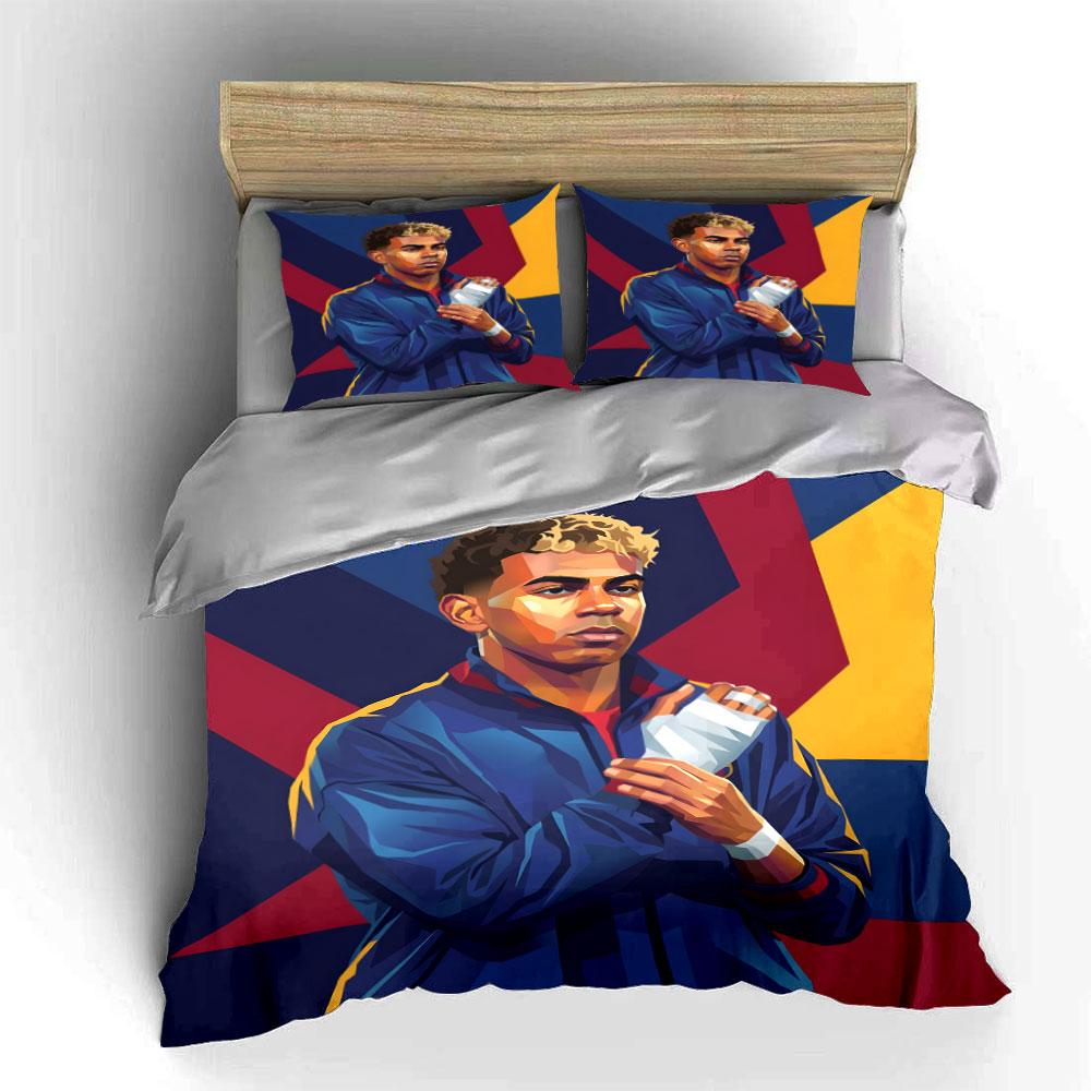Athlete holding a trophy. Bedding sets Duvet cover sets Duvet covers Pillowcases(1 * Duvet Cover 2 * Pillowcases without duvet insert)