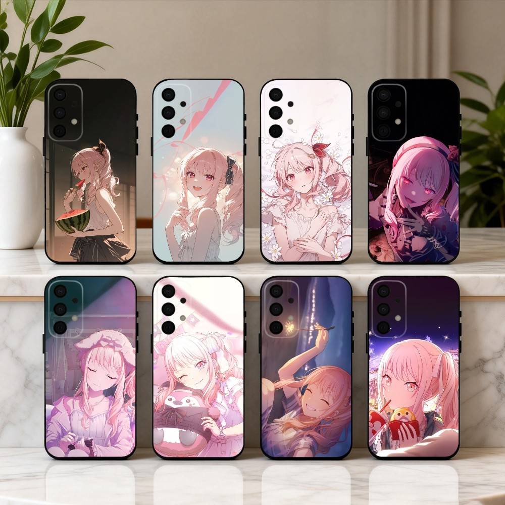 P-Project S-SEKAI M-Mizuki A-Akiyama Phone Case For Samsung Galaxy A73,A72,A71,A70,A53,A52,A51,Others Soft Black Cover