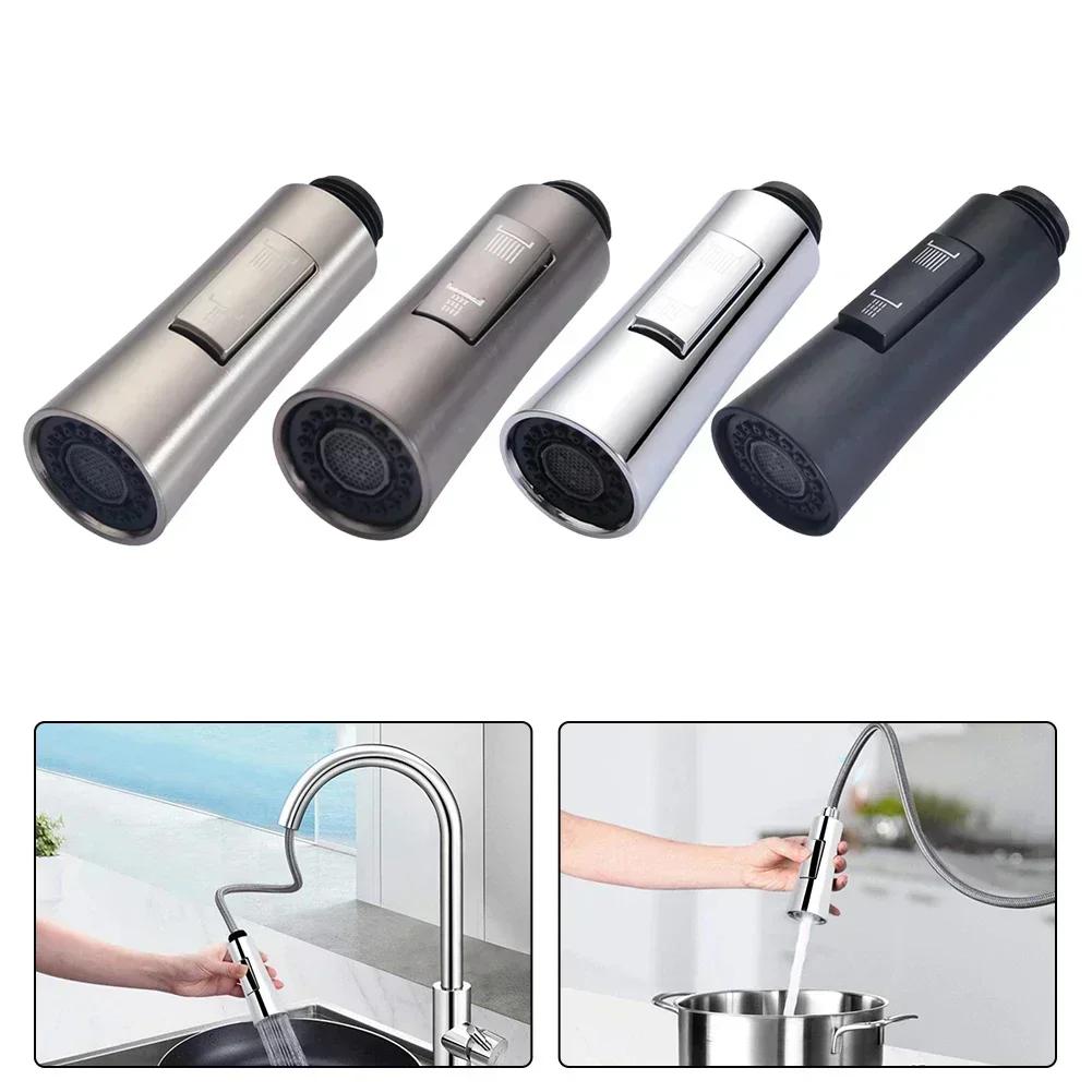Küchenarmatur Wasserhahn Duschkopf mit ausgezeichneter wasserdichter Leistung ABS-Material G1/2 Größe Silber/Schwarz/Gebürstet/Grau