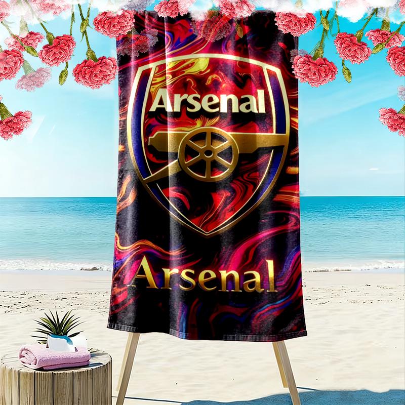 Football Club Beach Towel, Durable and Easy to Clean, Soft and Vibrant Beach Towel Perfect for Travel