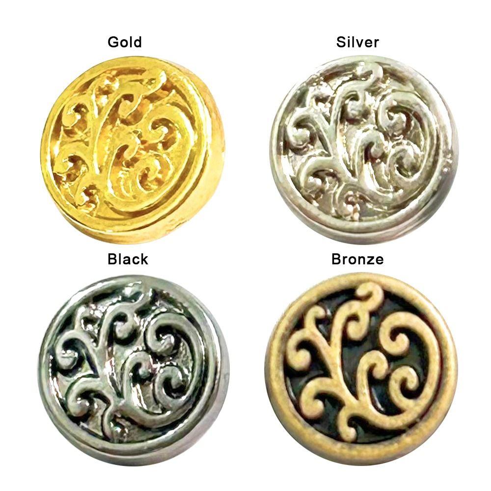 20pcs High Quality 7mm Floral Button Buckle Mini 4 Colors DIY Coats Clothes Metal Buckles for 1/6