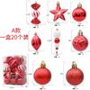 20/29Pcs Christmas Decoration Balls Hanging Christmas Tree Pendant Ornaments for Home Party Decor New Year Navidad Accessories