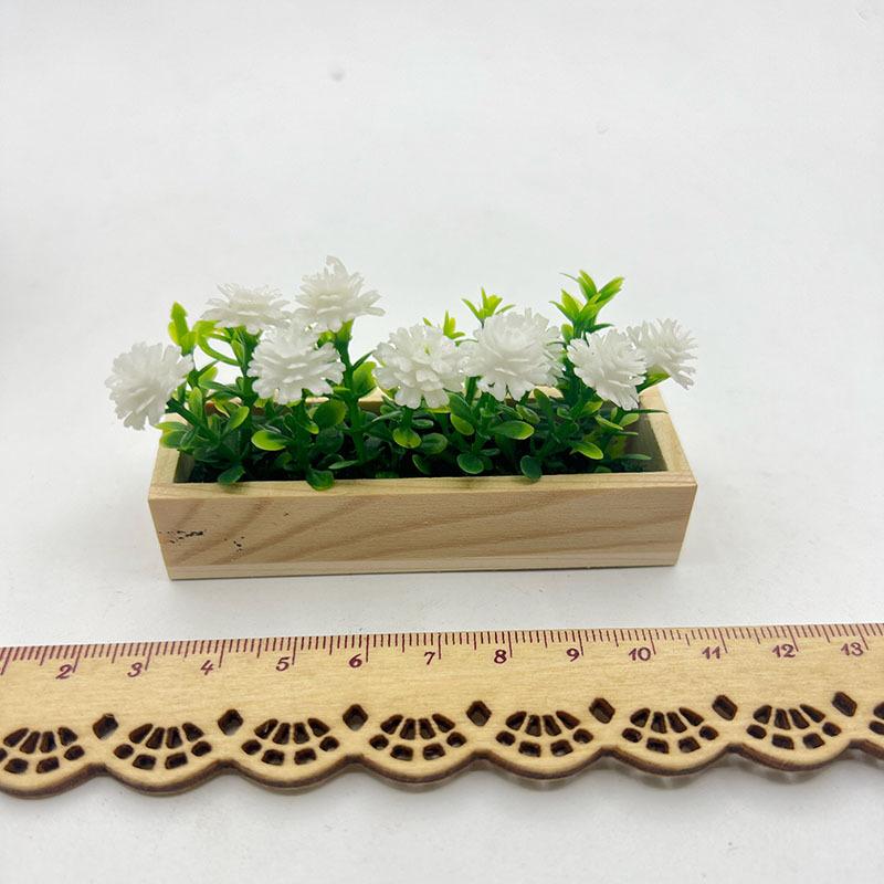 

New 1Pcs Sand Table Home Decor Mini Artificial Flower Fence Model Fairy Tale Cottage DIY Garden Fence Outdoor Scene Decoration