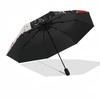 1pc Black Cat Yin Yang Automatic Folding Umbrella, Heavy Duty 8 Rib Iron Frame,  Suitable for Travel, Daily Use, Birthday, Decor Gift  20
