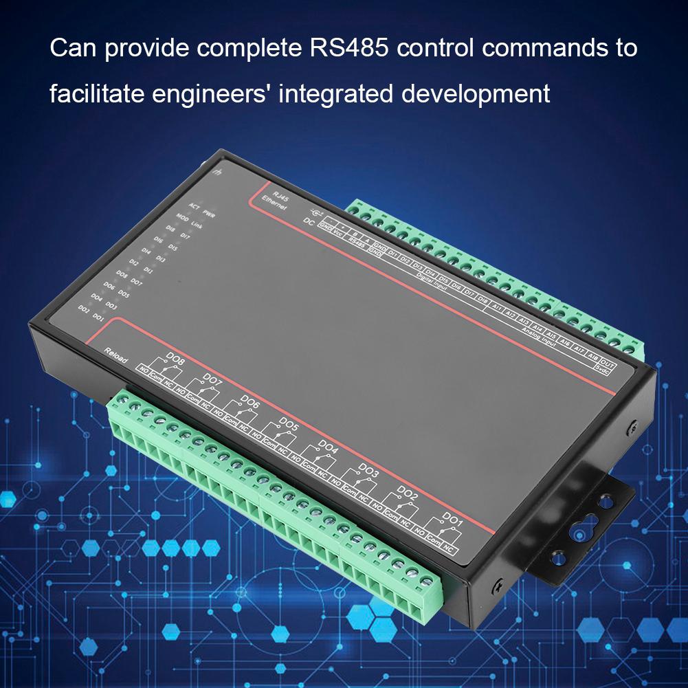 Jeanoko Ethernet Controller Remote Remote I/O Relay Controller 8 Ports I/O Relay Controller with Serial Wiring Cable Jeanoko Ethernet Controller Remote Remote I/O Relay Controller 8 Ports I/O Relay Controller with Serial Wiring Cable