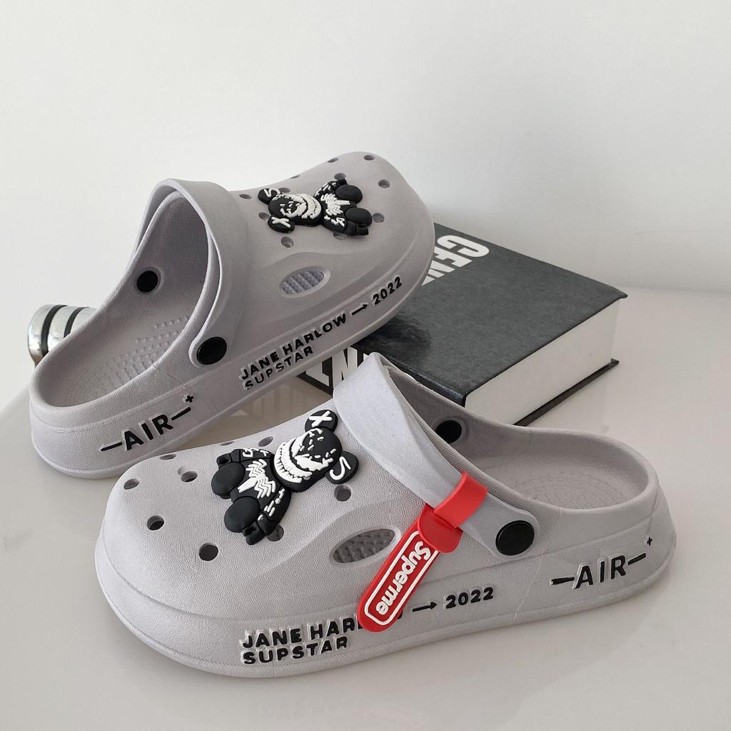 Neue Lochschuhe Herren Sommerbekleidung vielseitiger Trend weiche Sohle rutschfest verschleißfest Trend Strand Krankenschwester Paar Zehenkappe