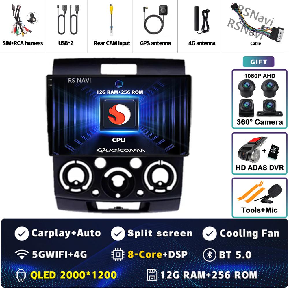 Android 14 DSP Car Radio For Ford Everest Ranger Mazda BT50 BT-50 2006 2007 - 2010 GPS Navigation Multimedia Video Player Stereo