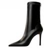 Fashion High Quality Women Ankle Boots Fashion Soft Leather Women Shoes Street Style Pointed Toe Thin Heels Ladies Boots Shoes for Women