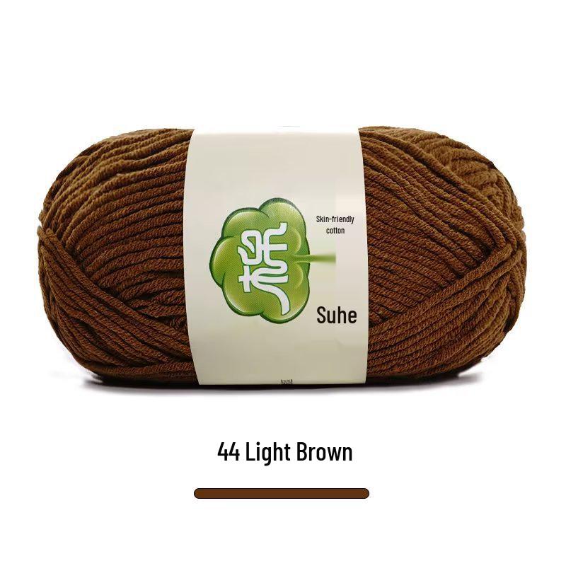 Suhe 5-Ply Combed Cotton Yarn for Children's Hand-Knitted Dolls & Blankets
