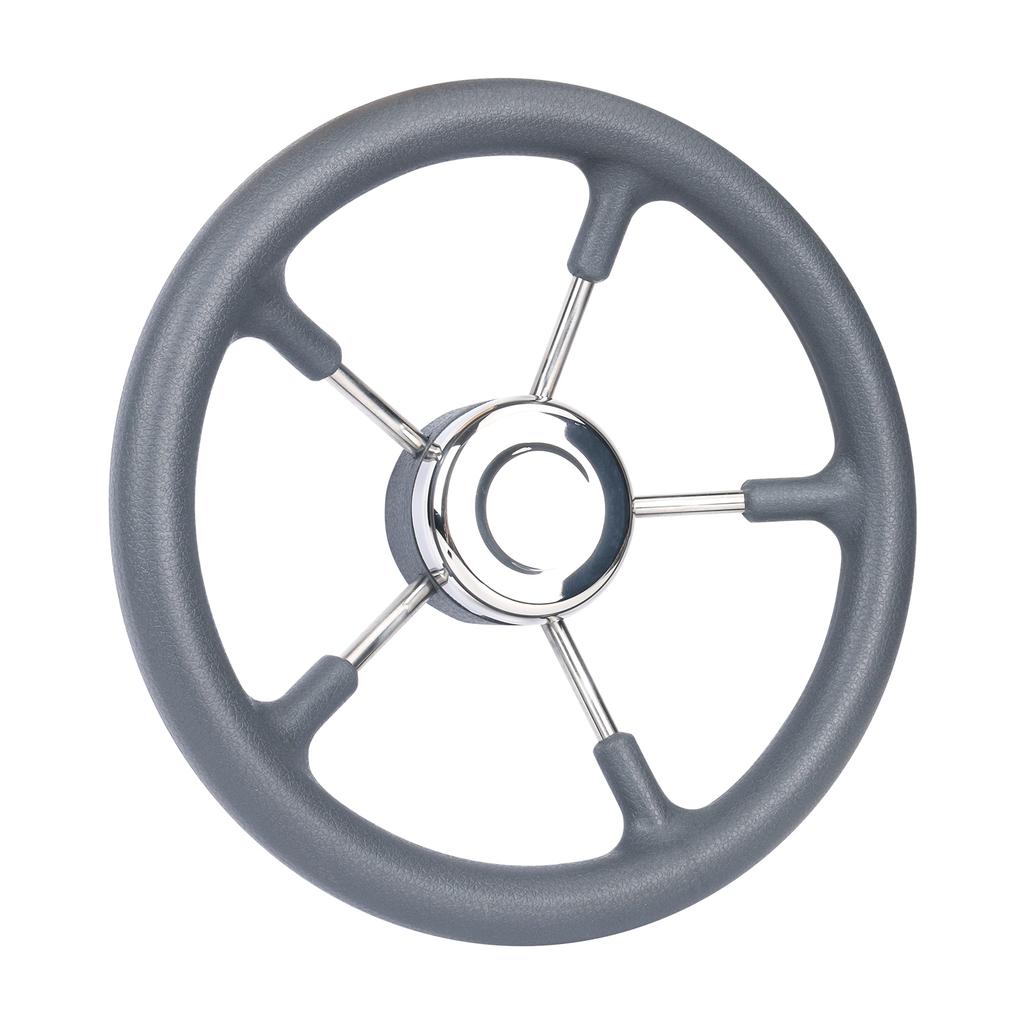 Boat Accessories Marine 13 Inch stainless steel 5 Spoke Destroyer Steering Wheel with Black Foam