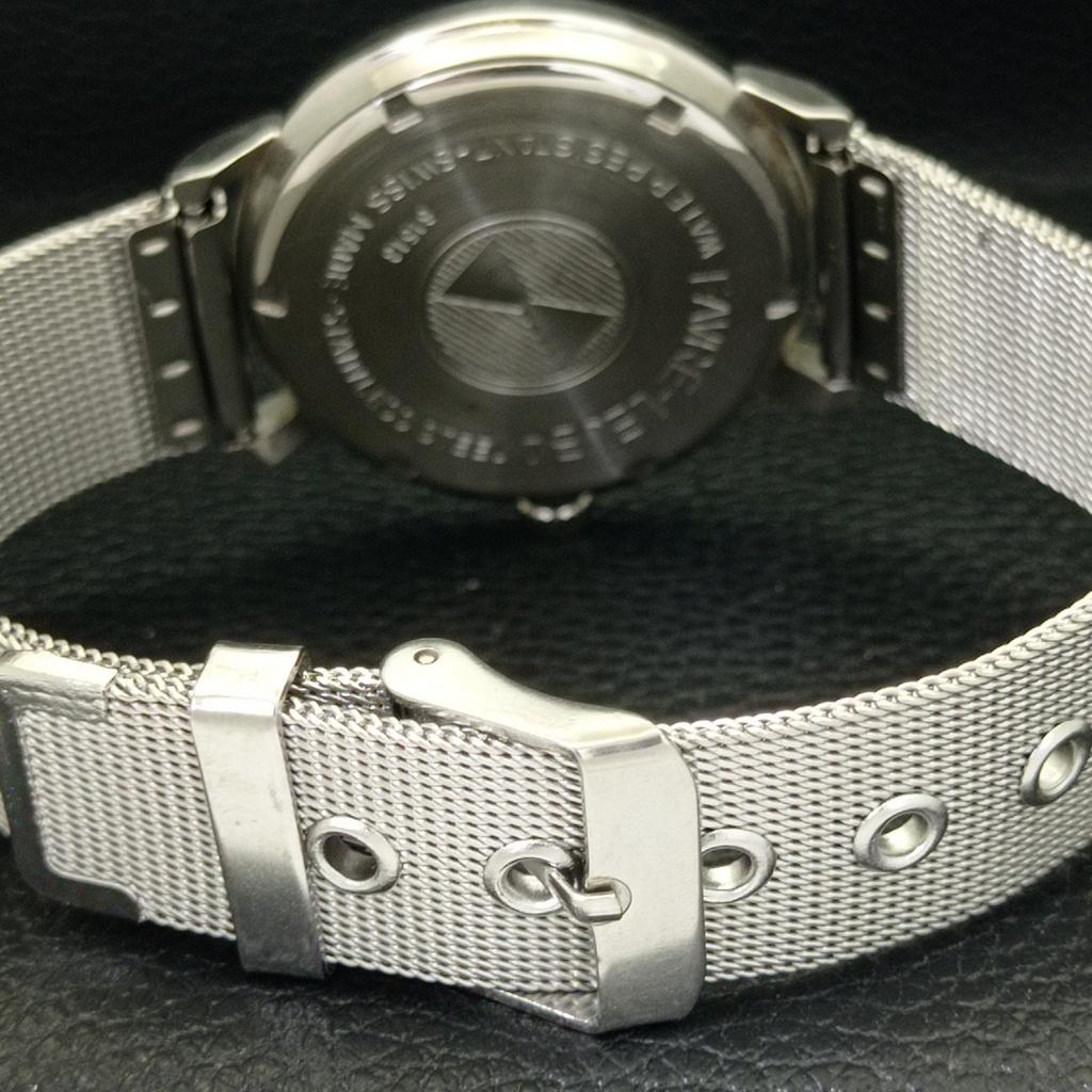 USED FAVRE LEUBA TWIN POWER HAND-WINDING SWISS MENS BLUE DIAL WATCH a433018-2 R114-a433018