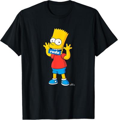 The Simpsons Bart Simpson Rude Mouth TShirt Unisex T-Shirt