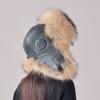 Fox Hair Lei Feng Hat Women Raccoon Hair Women Winter Middle-aged and Elderly Warm Fur Leather Blizzard Cotton Hat Winter