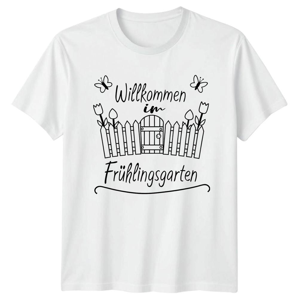 WillkomUnisex Im Frhlingsgarten TShirt Spring Gardening Spring For Him And Her S