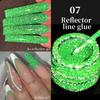 5ml Reflective Glitter Liner Nail Gel Polish Gold Silver Red Sparkling Nail Supplies UV/LED Varnish Painting Gel