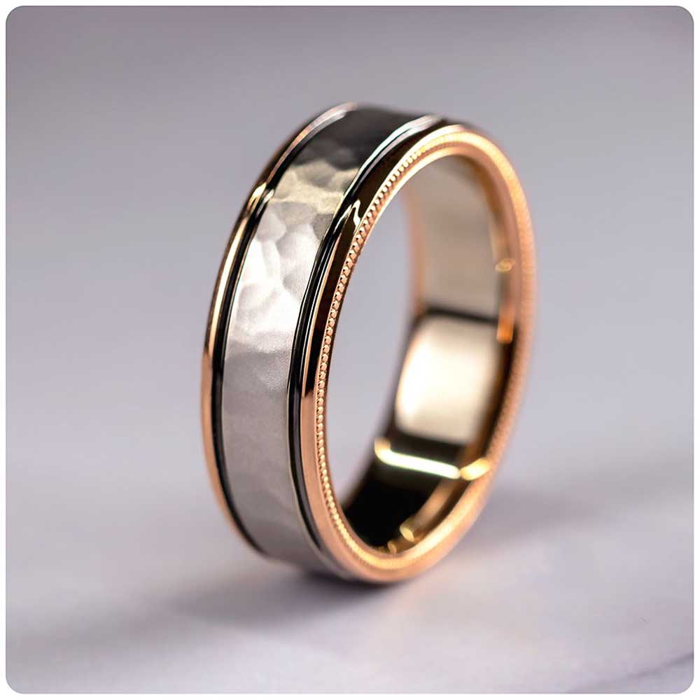 Charm Couple Rings Men Stainless Steel Rhinestones Zircon Women Wedding Band Set Valentine Day Jewelry