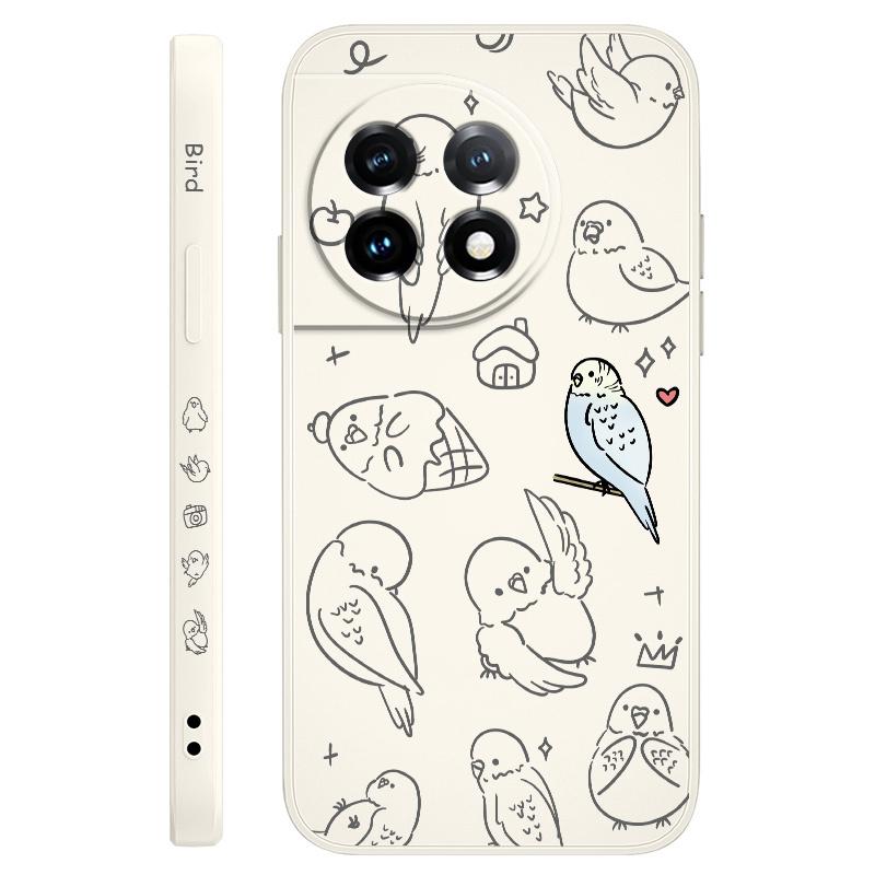 

Playful Parrot Phone Case For Oneplus 13 13R 12 12R 11 11R 10 10R 10T 9R 9RT 9 8T 8 7 7T Pro 5G Liquid Silicone Cover OnePlus 13R 5G