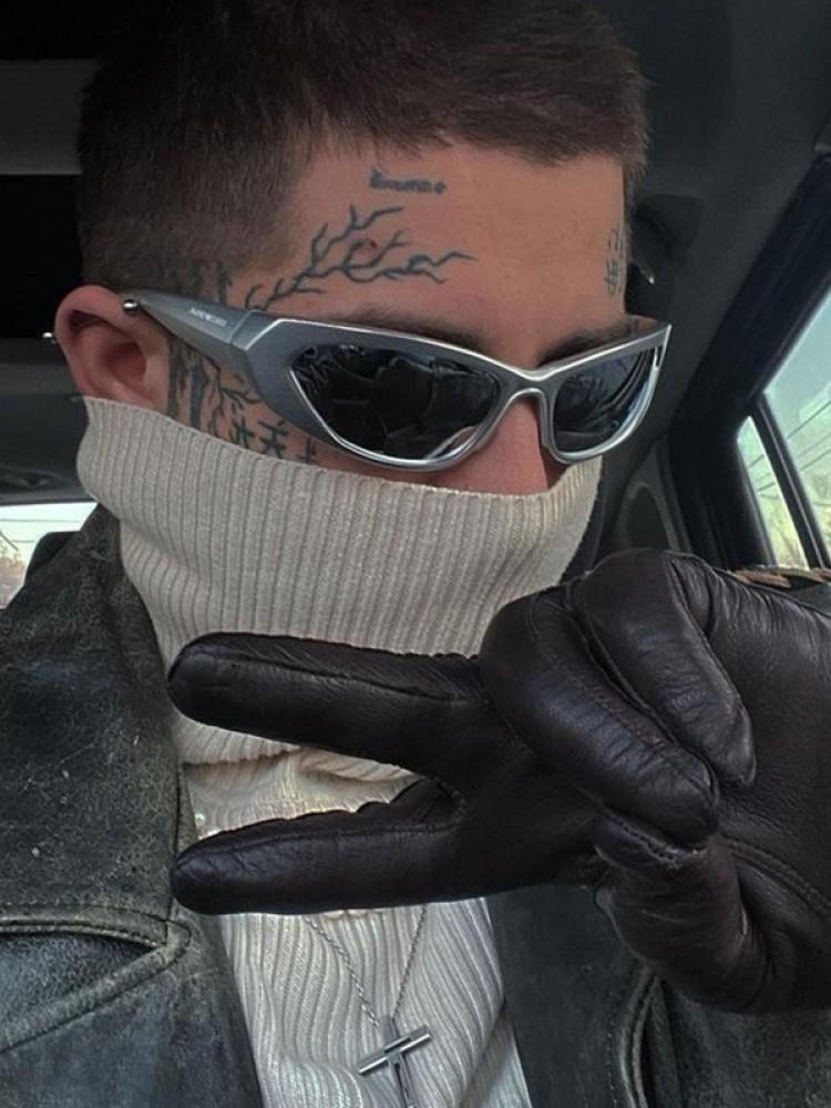 Steampunk Goggle Women Sunglasses Female Men Cyber Punk Sun Glasses Vintage Shades Futuristic Eyewear Lady Rideing Eyeglasses