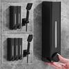 Wall-Mounted No-Drill Triple Soap Dispenser