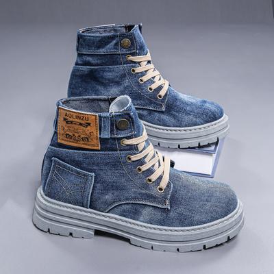 Móda 2025 Nové Pánské Klasické Tenisky Módní Trend Denim Všestranné Ležérní Boty Mládež Prodyšné Běžecké Boty Zapatillas Deportivas