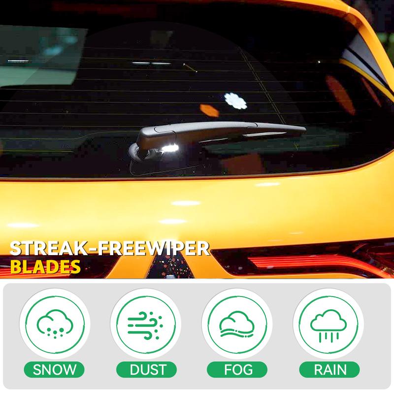 Erick's Wiper LHD Front & Rear Wiper Blades Set For Peugeot 5008 P87 2017 - 2023 Windscreen Windshield Clean Window Rain Brush
