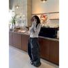 Women's Retro Chic Slimming Long Sleeve Cropped T-shirt - Early Autumn 2026 Edition