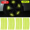 Reflective Wheel Rim Stripe Decal Sticker for Car Motorcycle Wheels Cycling Bike Bicycles Night Safety Decoration Stripe