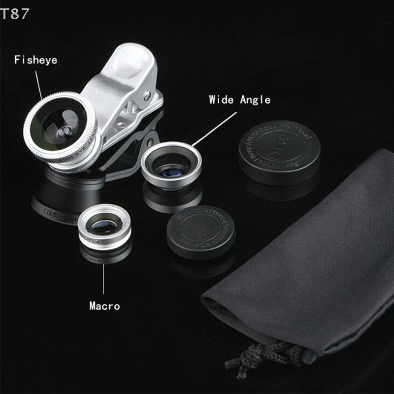 3-in-1 Mit Clip Universelle Linse Telefon Fischaugenlinse Weitwinkel Makro Leichte Kameraobjektiv-Kit Geeignet Für IPhone Xiaomi, Huawei