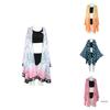 Vibrant Demon Slayer Kimetsu No Yaiba Bikini Swimsuit Set With Delightful Cloak For Beach Days
