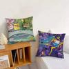 Cartoon Adventure Time Classic Movie Pillow Case Square Pillow Bedroom Sofa Leisure Comfort Cushion Living Room Home Decoration