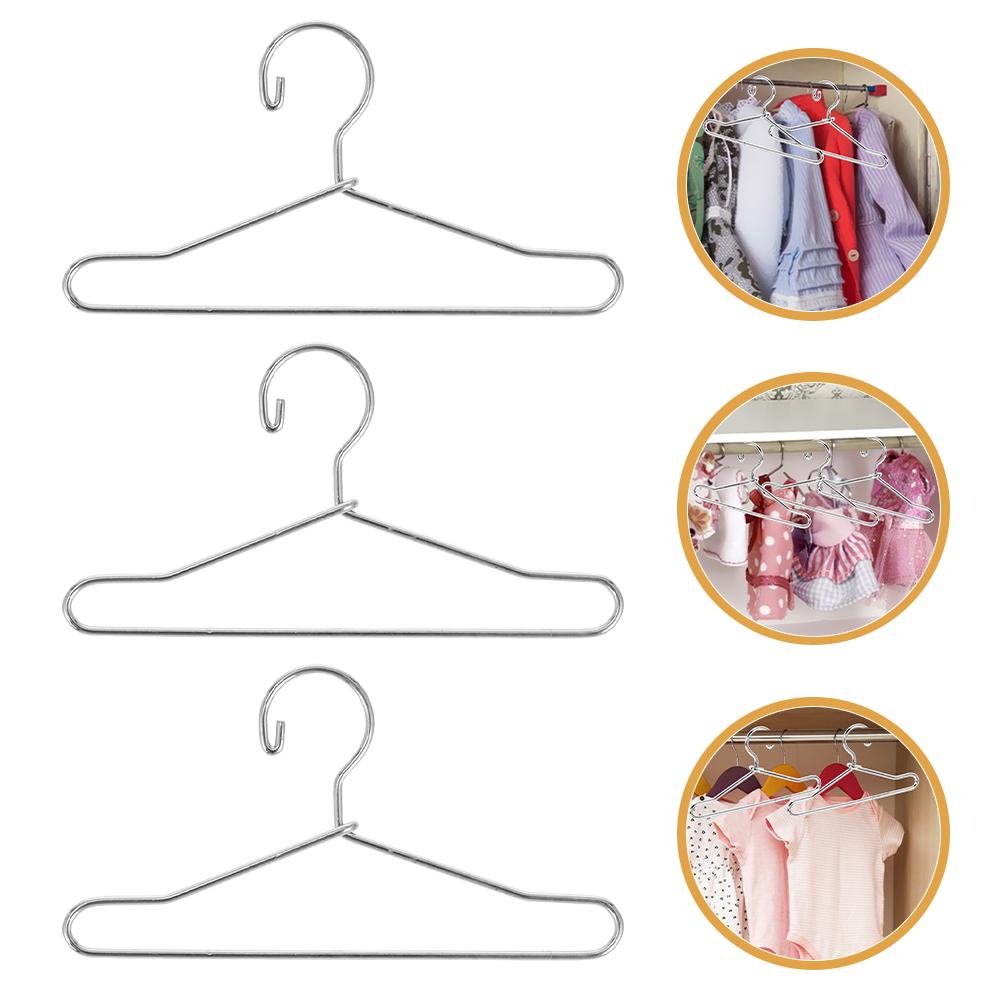 25 Pcs Delicate Small Hanger Mini Miniature Hooks for Dollhouse Clothes Hangers