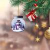 8CM Acrylic Wishing Bottle 2D Flat Pendant Car Pendant Ornament Christmas Ornament Christmas Tree Pendant