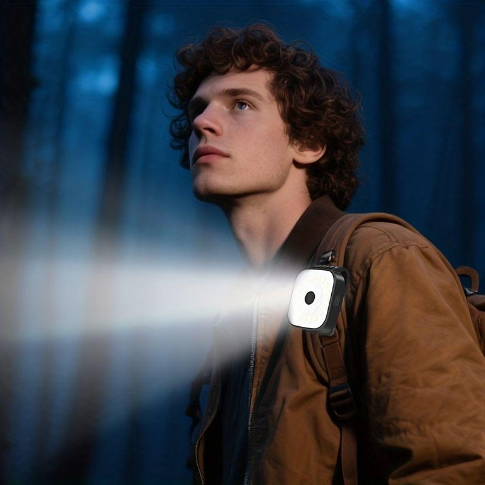 Mini Portable Headlights Alternating Traffic Wearable Flashlight Rechargeable Flashlight Night Use