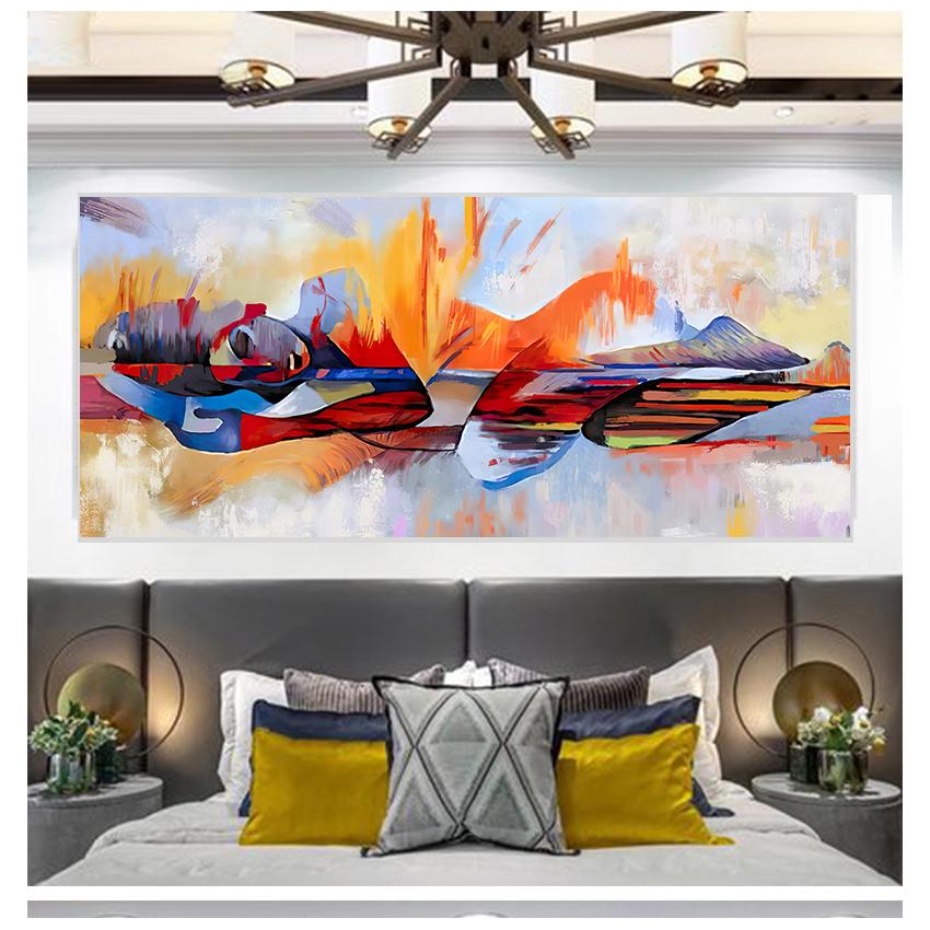 Obrazy na plátně Náboženské plakáty a grafiky Nástěnné obrazy Závěsné obrazy do obývacího pokoje Velký Pán Buddha Abstraktní olej