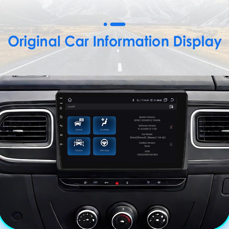 OSSURET Snapdragon Wireless Carplay Android Auto Radio for Renault Master 2019 2020 2021 2022  Intelligent Screen Car Multimedia Player GPS Navigation