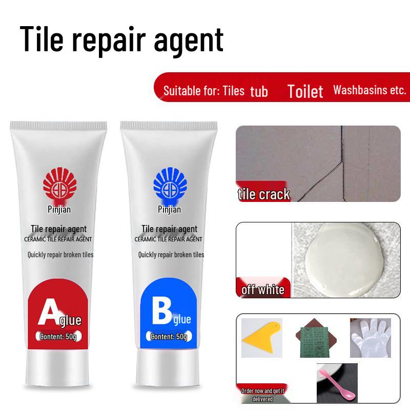 Quick-Dry Tile & Grout Repair Paste for Marble, Ceramic, and Sink Pits