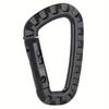 1Pc Durable Backpack Buckles, Carabiner Plastic Hooks, D Shape EDC Gear for Outdoor Camping