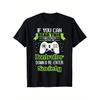Men's Funny Gaming Graphic T-Shirt - Put Controller & Re-Enter Society Design, Comfortable Cotton Short Sleeve, Black with Green Lettering, S-XXXL,