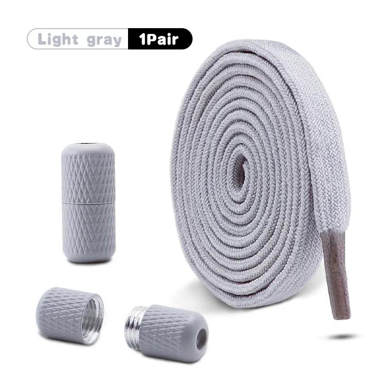 1 Pair 8mm Width Elastic Laces for Sneakers No-Tie Flats Quick-On/Off Shoelace Accessory for Children & Adults