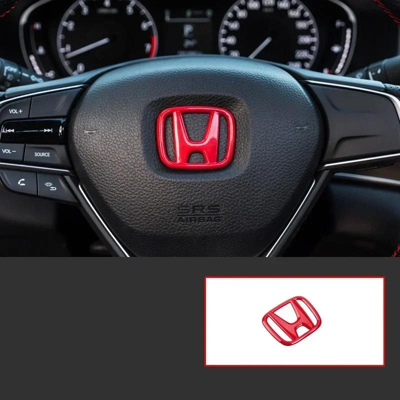 

For Honda CRV 2017 2018 2019 2020 ABS Carbon Fiber Car Front Grille Sticker Rear Trunk Steering Wheel Emblem Badge Accessories