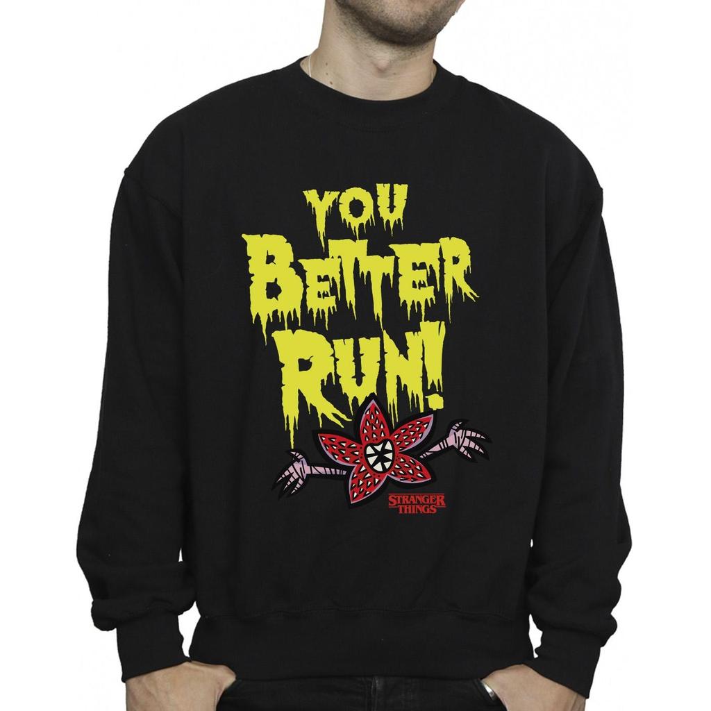 Netflix Mens Stranger Things You Better Run Sweatshirt