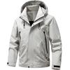 Men's 2025 Spring Trend Hooded Windbreaker: Casual Loose-Fit Workwear Jacket