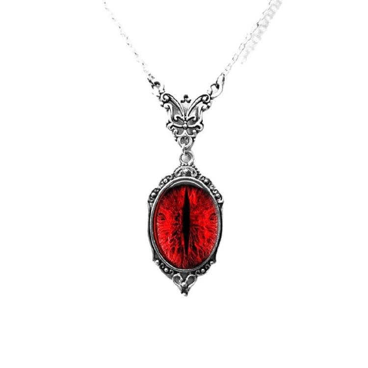 

Cat Eye Charm Choker Chain Dragon Eyes Gemstone-Pendant Necklace Jewelry Gift 1