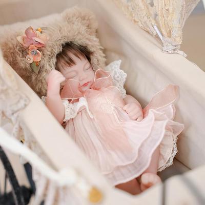 Cloveray Interactive 12-Inch Reborn Baby Doll with Movable Body, Removable Outfit, Water Play Suitable