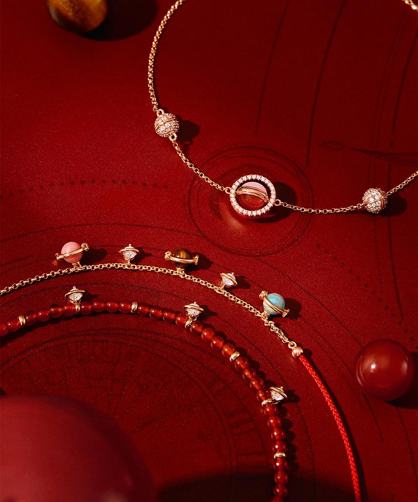 Lola Rose Heliocentric Multi-Pendant Layering Pearl Bracelet