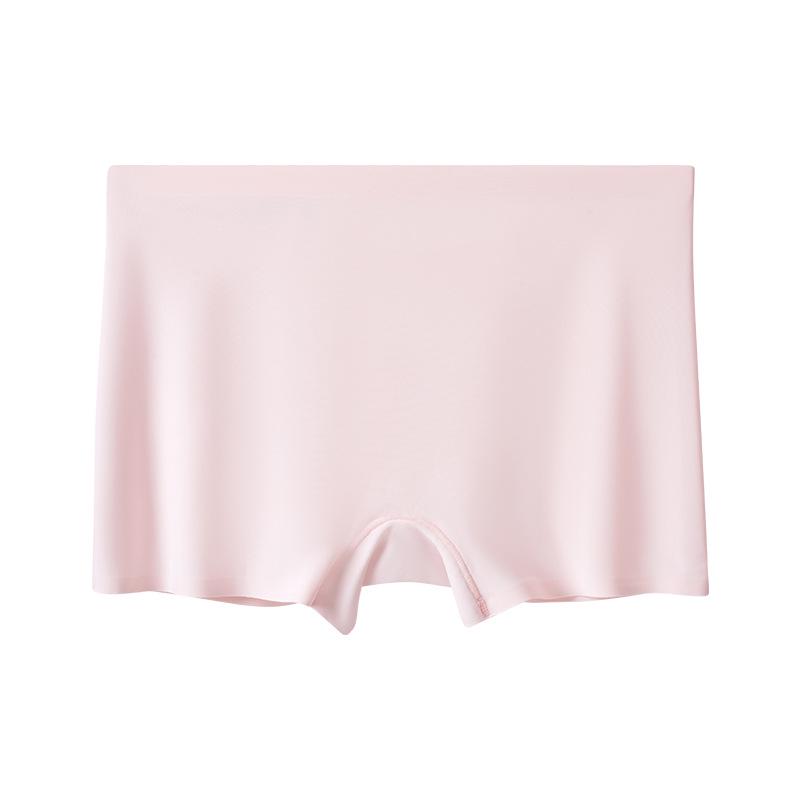 Seamless Ice Silk Safety Shorts - Women’s Mid-Waist Anti-Exposure, Plus Size, Summer Boxer Briefs.