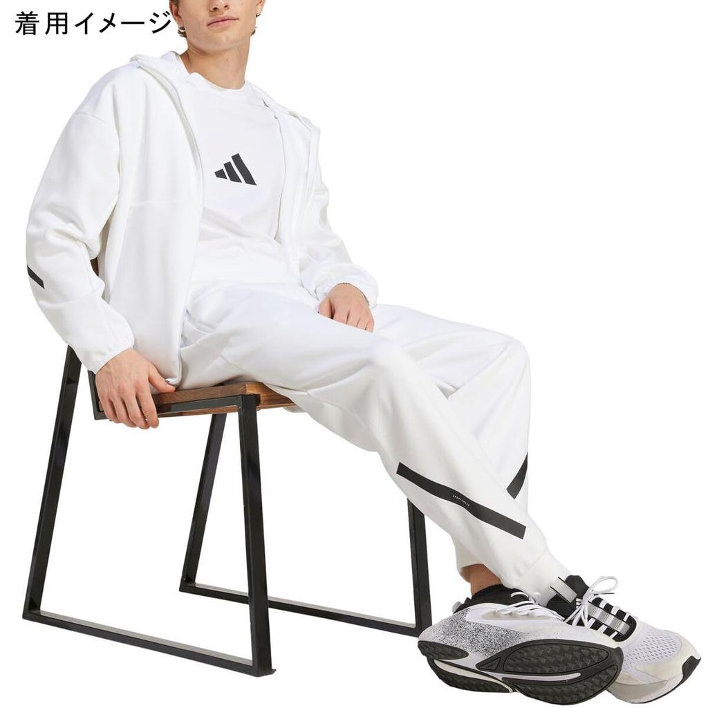 Adidas Hooded Track Jacket KTJ50 White Medium Z.N.E. Full-Zip Men's (JF2443)