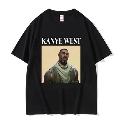 2026 Kanye West Cotton TShirt Men Women Vintage Hip Hop Rap Style Tshirt Short Sleeve T Shirt Streetwear Fashionable Clothing