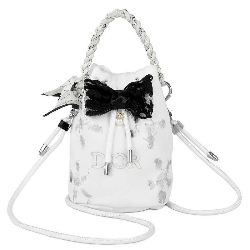 DIOR Bag white moon hibiscus белый