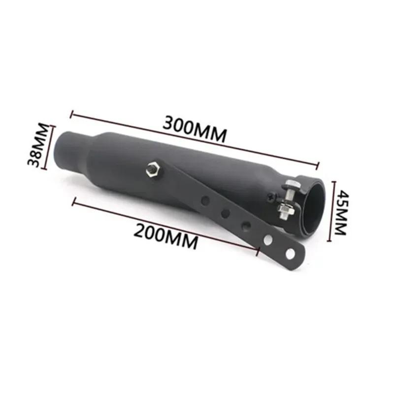 Motorcycle 12'' Exhaust Pipe Muffler Cruiser Chopper Bobber Cafe Racer Dual Sport Bike Scooter Offroad